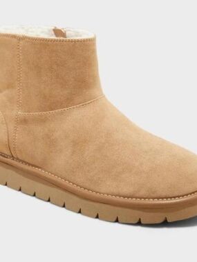 Tan Suede Boot With Memory Foam